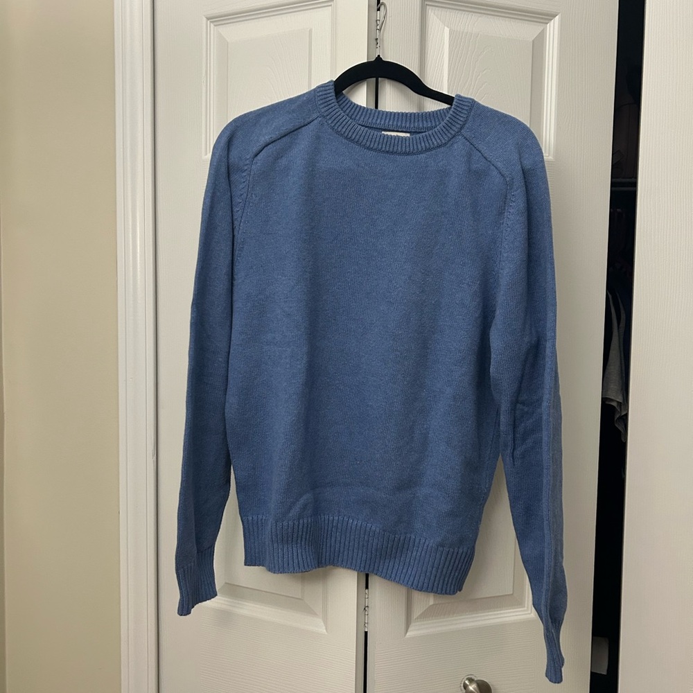 J. Crew Blue Crewneck Sweater Soft Knit Classic Design